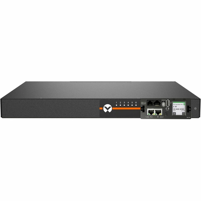 Alt view image 8 of 8 - Vertiv Switched Unit Level Monitored 20A 120V 1.9kW 1U Horizontal Rack PDU (12) NEMA 5-20R - L5-20P (10ft Cord)