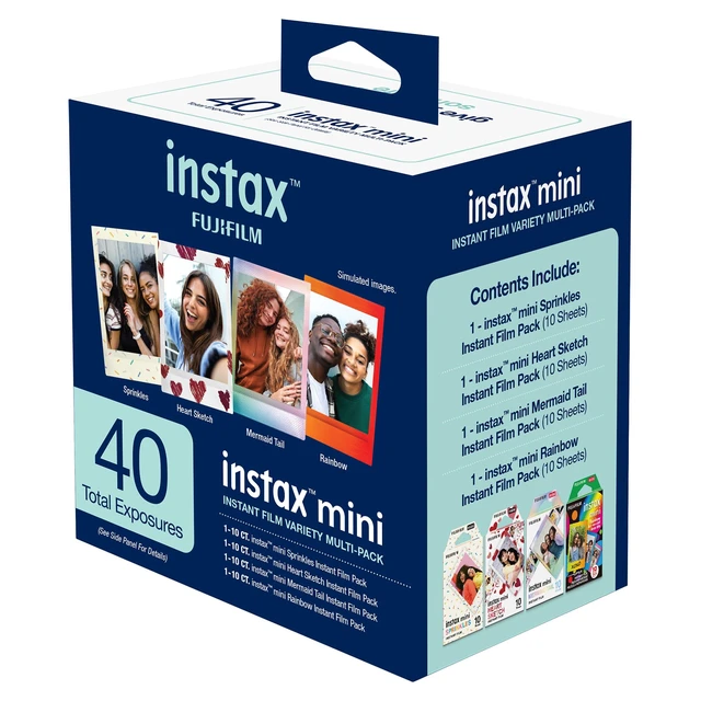 Alt view image 3 of 3 - Fujifilm Instax Mini Instant Film Variety Multi-Pack, 40 Exposures