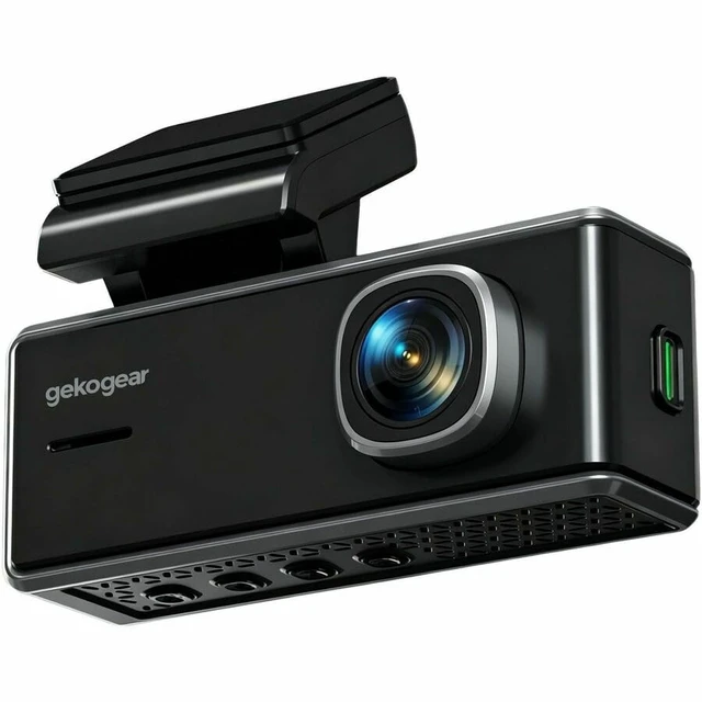 Alt view image 9 of 9 - GekoGear 4K Dash Cam with WIFI App Access - 3" Screen - Front View - Wireless - 3840 x 2160 Video