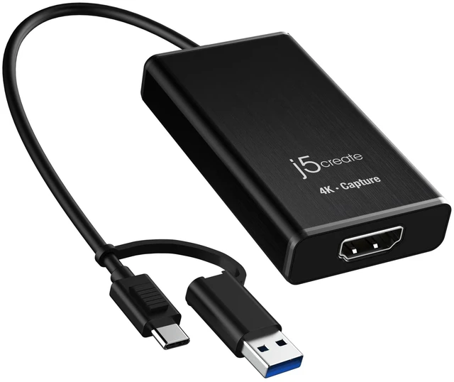 Alt view image 3 of 3 - j5create HDMI to USBC 4K Capture Adapter