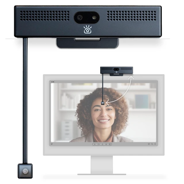 Alt view image 3 of 3 - iContact Camera PROHELLO 4K DSKTOP WEBCAM