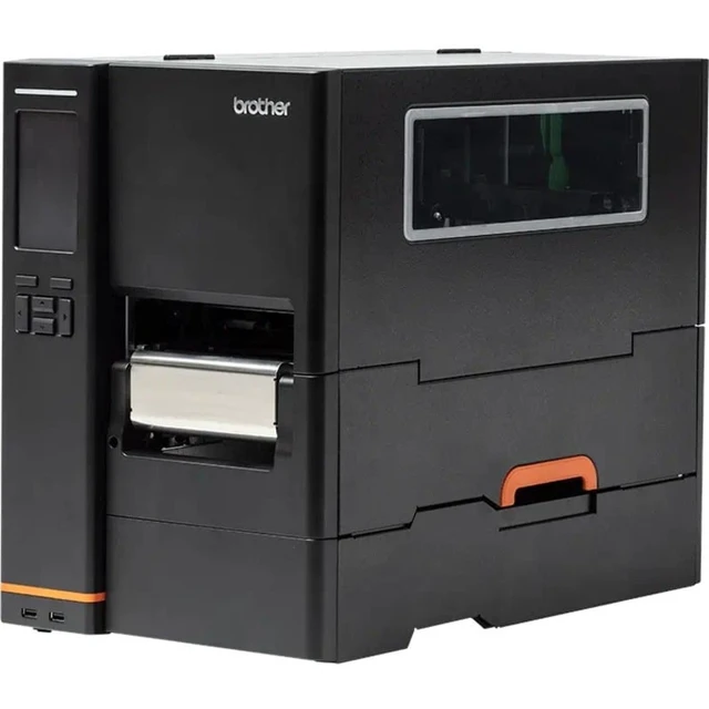 Alt view image 8 of 8 - Brother TJ-4522TN Industrial Direct Thermal/Thermal Transfer Printer - Monochrome - Label Print - USB - Serial - Display Screen - Rewinder - 37.50 ft Print Length x 4.09" Print Width - 12 in/s Mo