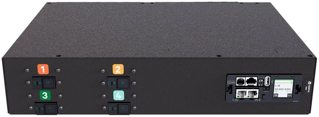 Alt view image 8 of 8 - Vertiv PowerIT VP4U62A0 Upgradeable Monitored Input Level HD rPDU, Horizontal, Single Phase, 24 Combination C13/C19 Outlets, 60/63A, 240V, 2U - Rack power distribution unit, 14.4kW, 1P+N+E (IP44), TAA