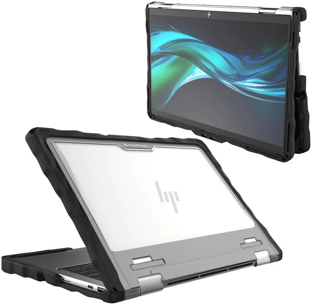 Alt view image 9 of 10 - DropTech for HP EliteBook 8 Flip G1i 13" - For HP Notebook - Bump Resistant, Drop Resistant, Shock Absorbing, Scratch Resistant, Damage Resistant - Rubber - 13" Maximum Screen Size Supported