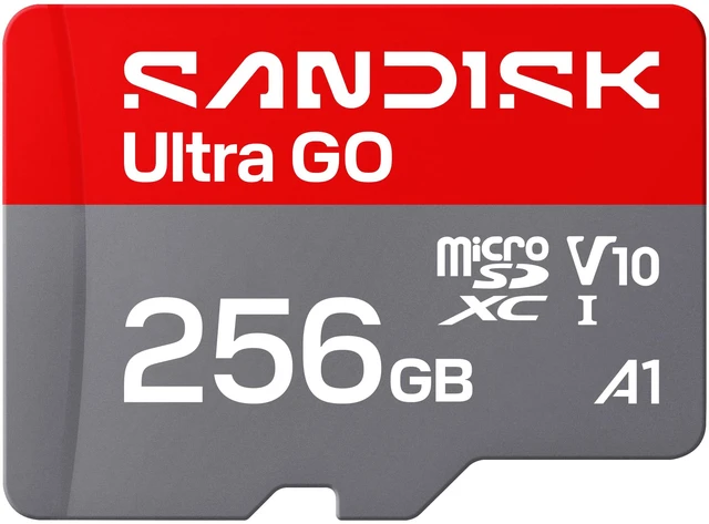 Alt view image 11 of 11 - SanDisk Ultra GO microSD 256GB microSDXC Memory Card, Up to 190MB/s UHS-I A1 C10 V10 for Android SDSQUGN-256G-GN6MN