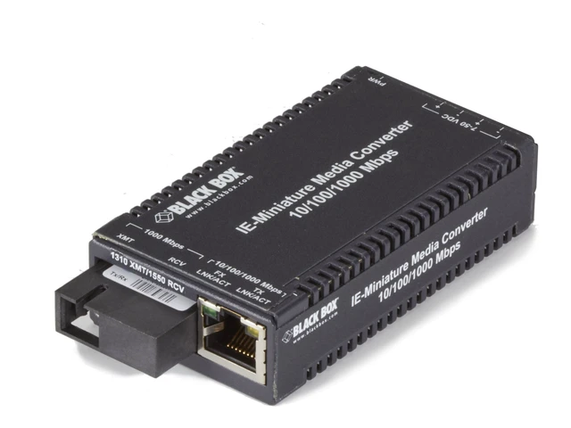 Alt view image 2 of 2 - Black Box MultiPower Miniature Transceiver/Media Converter