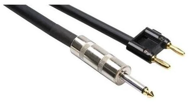 Main image of Hosa SKJ205BN Dj Cable Speaker 1/4" Ts Banana