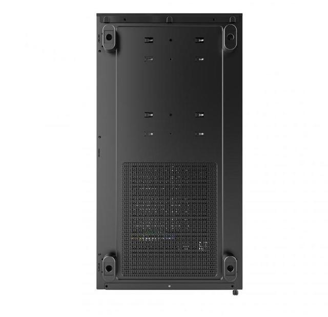 Alt view image 2 of 8 - MONTECH XR, ATX Mid-Tower PC Gaming Case, 3 x 120mm ARGB PWM Fans  Pre-Installed, Full-View Dual Tempered Glass Panel, Wood-Grain Design I/O Interface, Support 4090 GPUs, 360mm Radiator Support, Black