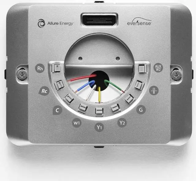 Alt view image 7 of 8 - Allure Energy - EverSense Wi-Fi Touch-Screen Thermostat - Black