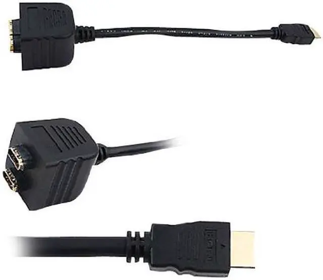 Alt view image 3 of 10 - New Pyle Phdmmf3 Hdmi Male/2 Female Splitter Cable