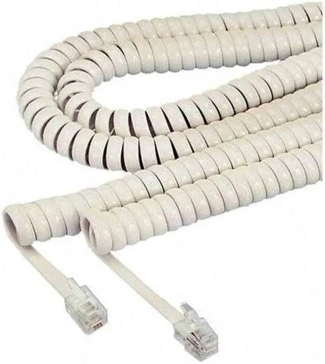 Main image of Softalk Coiled Phone Cord Plug/Plug 25 ft. Ivory 42265