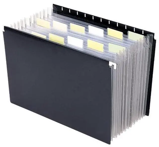Main image of Smead Hanging Expanding File Portable Ltr 11-7/8"x9-1/4" BK 65125