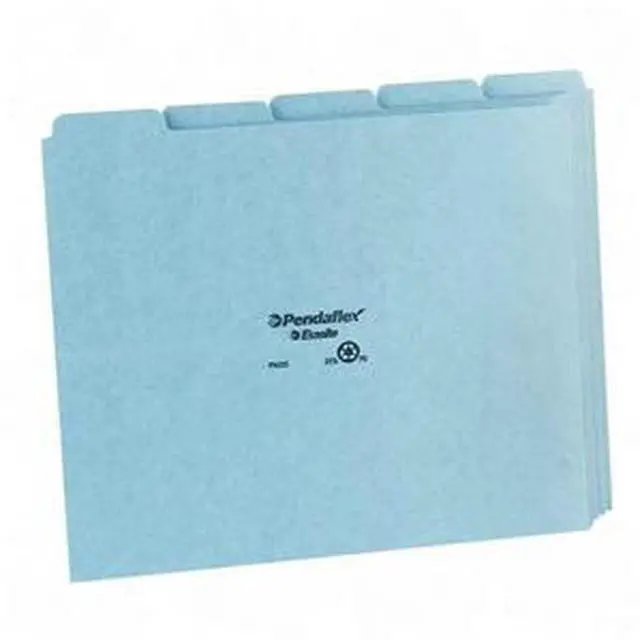 Alt view image 2 of 7 - Tops Pendaflex PN205 Top Tab File Guides  Blank  1/5 Tab  25 Point Pressboard  Letter  50 per Box