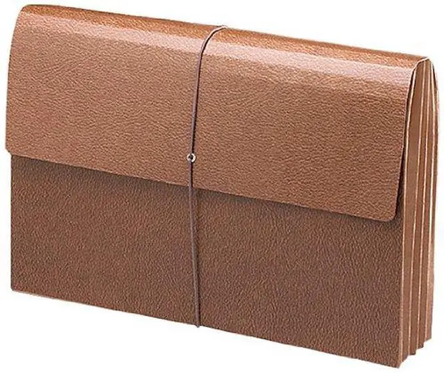 Main image of Smead Manufacturing Company SMD71356 Leather Like Wallet- Elastic Cord- 3-.50in. Exp- 15in.x10in.