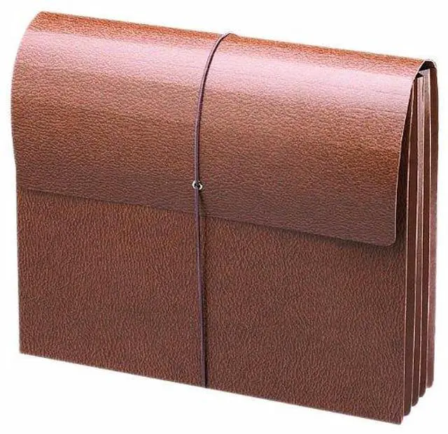 Main image of Smead Manufacturing Company SMD71353 Leather Like Wallet- Elastic Cord- 3-.50in. Exp- 11-.75in.x9-.50in.