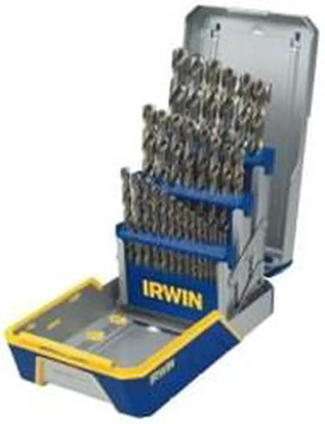Alt view image 2 of 11 - Irwin Hanson 3018002 29-Piece Cobalt M-35 Metal Index Drill Bit Set