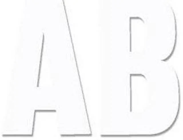 Alt view image 4 of 10 - Chartpak CHA01016 Vinyl Numbers-Letters- .50in.- White