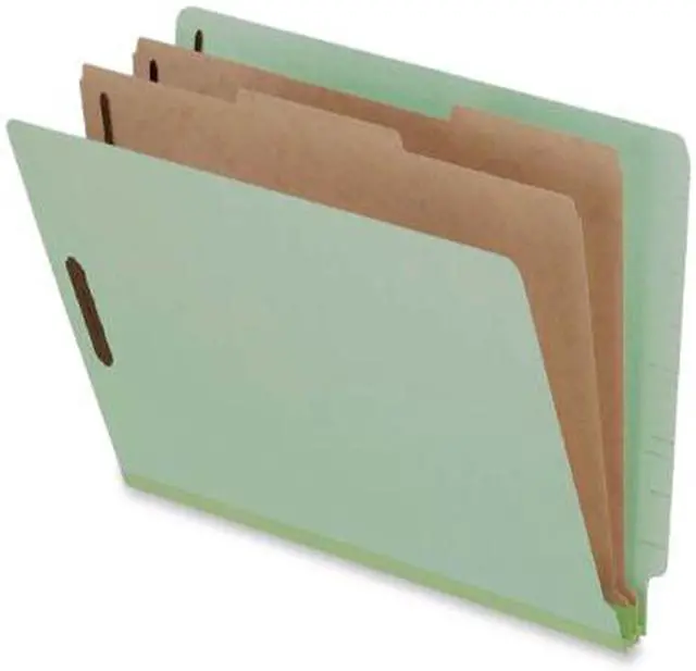 Main image of Pendaflex Pressboard End Tab Classification Folders Letter 2 Dividers/6 Section