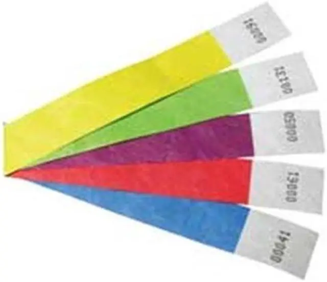 Main image of Baumgartens Security Wrist Band,Tear-Resistant,10"x3/4", 100/PK, YW 85070