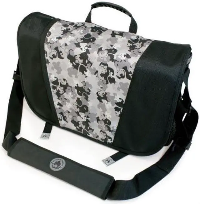 Alt view image 8 of 11 - Sumo - Messenger Bag - 15.6" or 16" screens - Black/Silver
