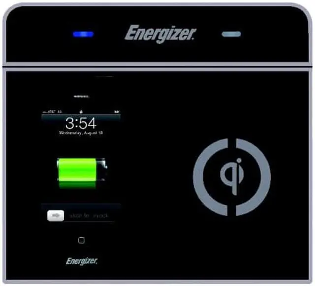 Alt view image 5 of 5 - Energizer IC2B-US Energizer qi dual-zone flat panel induction charger
