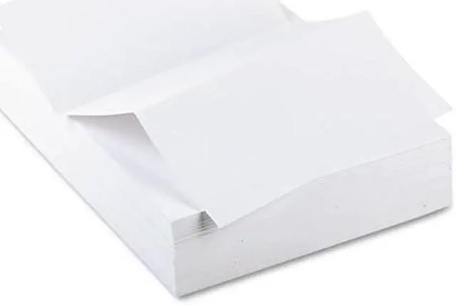 Main image of 8-1/2'' x 11" Laser Cut Sheet, 20# White Stock, 2 Horizontal Perforations 3-2/3" and 7-1/3" from Bottom (Carton of 2500)