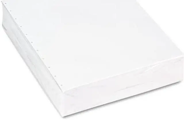 Main image of 8-1/2'' x 11" Laser Cut Sheet, 20# White Stock, 11 Hole Velobind Punch (Carton of 2500)