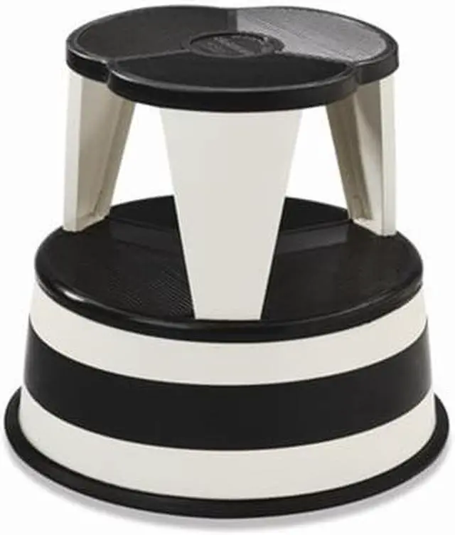 Alt view image 2 of 13 - Cramer Kik-Step Steel Step Stool 350 lb cap 16" dia. x 14 1/4h Orange 100130