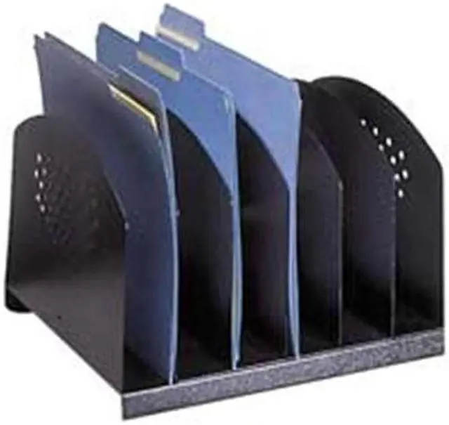Alt view image 2 of 9 - Safco Steel Desk Rack 6 Sections 12-1/4"x11-1/8"x8" Black 3155BL - OEM