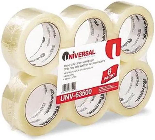 Main image of Universal General-Purpose Box Sealing Tape 48mm x 100m 3" Core Clear 6/Pack