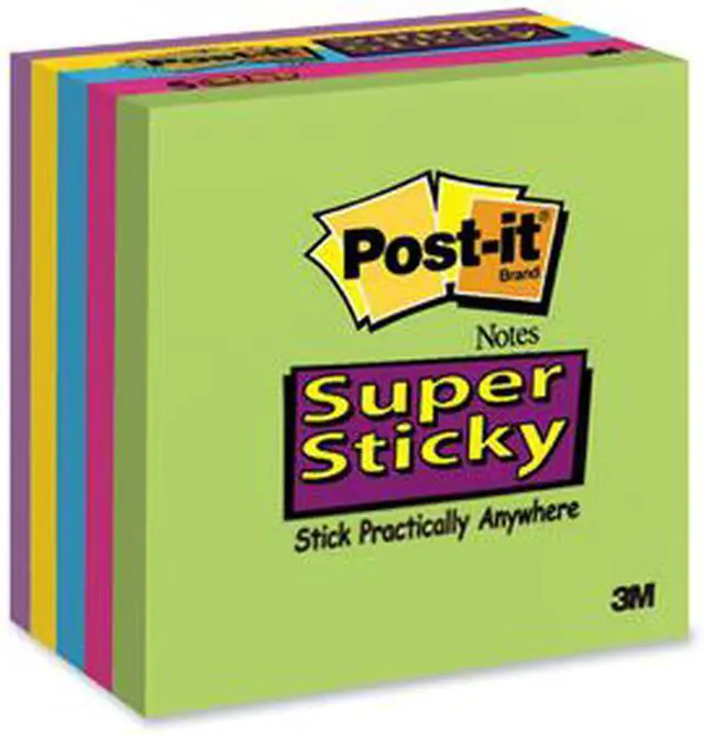 Main image of Post-it Pads in Rio de Janeiro Colors 3 x 3 90-Sheet 5/Pack 6545SSUC