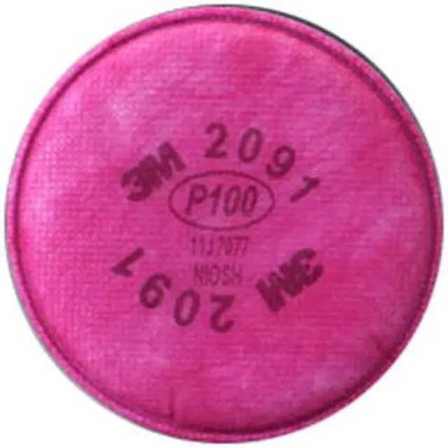 Alt view image 2 of 10 - 3M 07000 P100 Particulate 2091 Filter - 1 pair
