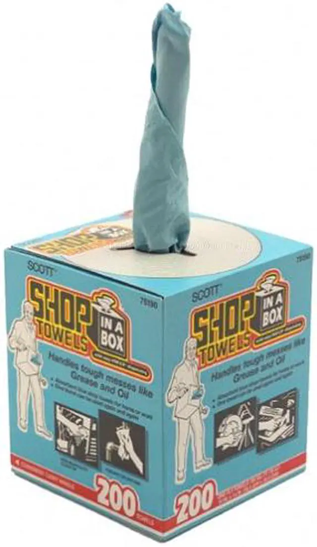 Alt view image 8 of 15 - Kimberly-Clark KIM75190 Scott Shop Towels in a Box