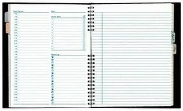 Alt view image 2 of 11 - Blueline Notepro Undated Daily Planner, 9.25 X 7.25, Black Cover, Undated A29C81