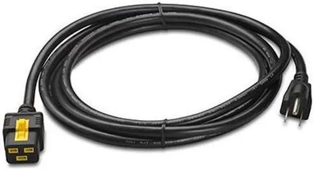 Alt view image 5 of 13 - APC AP8750 Power Cord, 5-15P, IEC C19, 10 ft., Blk, 15A