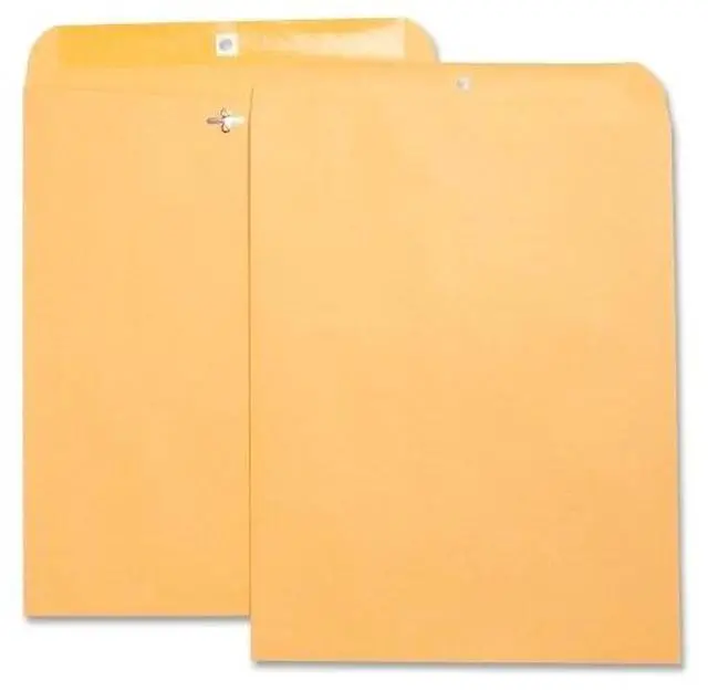 Main image of Business Source Hvy-duty Clasp Envelopes 11-1/2"x14-1/2" 100/BX Brown Kraft