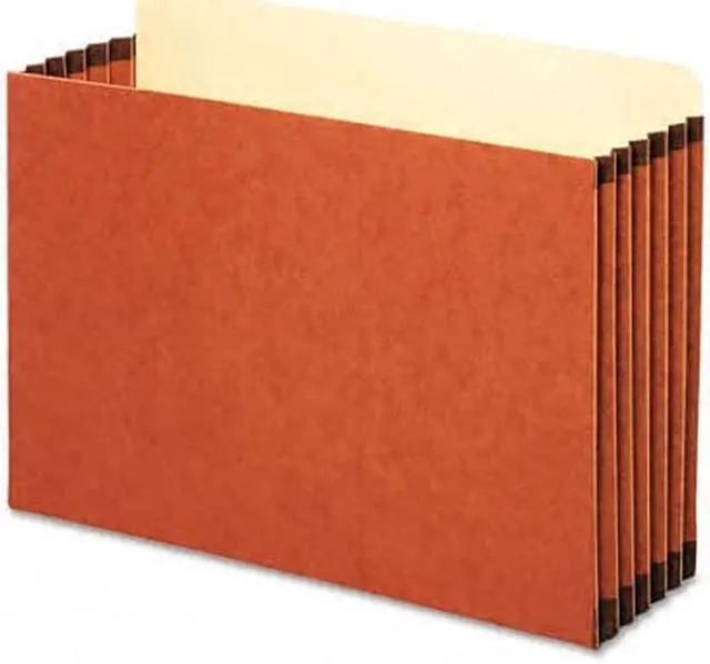 Alt view image 2 of 8 - 5 1/4 Inch Expansion File Pocket, Straight, Legal, Redrope, 10/Box