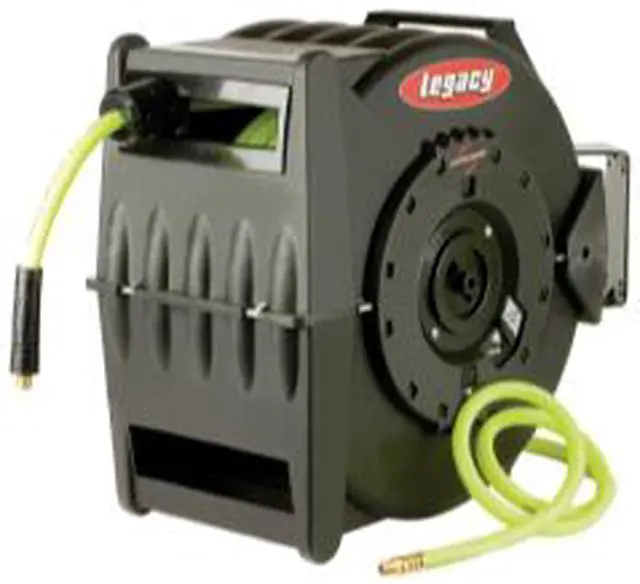 Alt view image 2 of 9 - Legacy Manufacturing L8306FZ Levelwind Retractable Hose Reel for Air with 3/8in