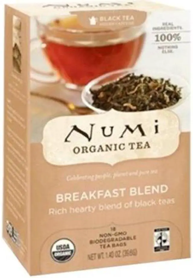 Alt view image 2 of 20 - Numi Organic Teas and Teasans 1.4oz Breakfast Blend 18/Box 10220
