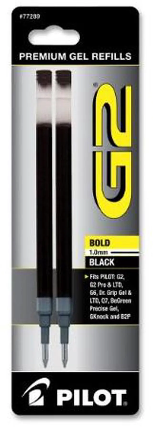 Alt view image 2 of 9 - Pilot Gel Refills Bold 2/PK Black 77289