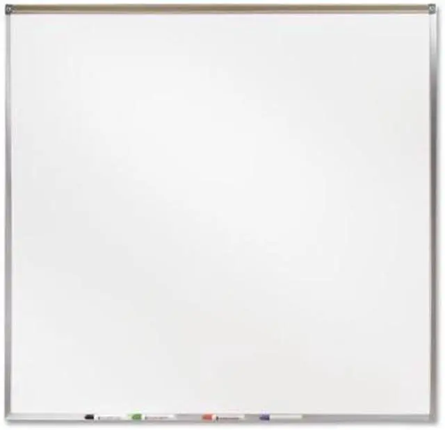 Alt view image 2 of 15 - Projection Board Dry-Erase Brd 4'x4' Aluminum Frame/White