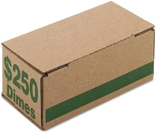 Alt view image 6 of 9 - PM Company 61010 Corrugated Cardboard Coin Storage w/Denomination Printed On Side, Green