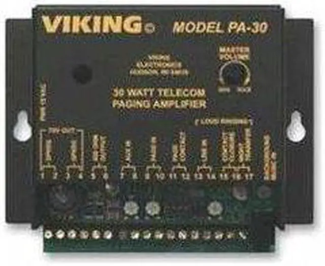 Main image of Viking Electronics - PA-30 - Viking Electronics PA-30 30 watt telecom paging amp