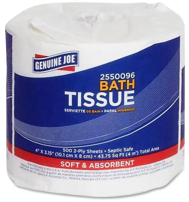 Main image of Genuine Joe 2-Ply Standard Bath Tissue Rolls