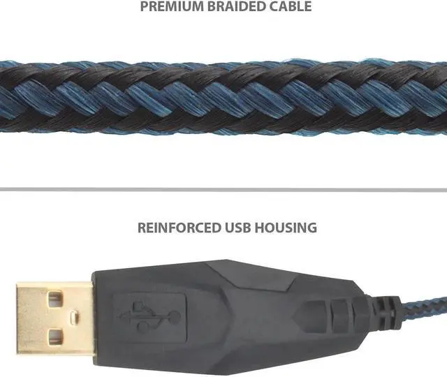 Alt view image 6 of 13 - ENHANCE GX-M1 Gaming Mouse with 3500 dpi, Optical Sensor and Color-Changing LED Lights