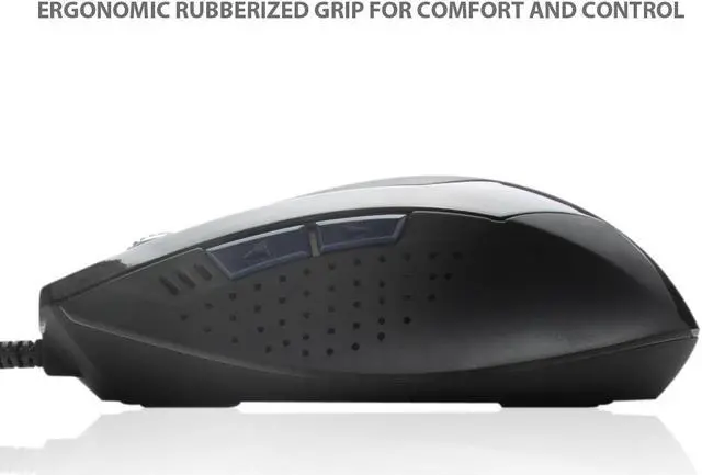 Alt view image 7 of 13 - ENHANCE GX-M1 Gaming Mouse with 3500 dpi, Optical Sensor and Color-Changing LED Lights