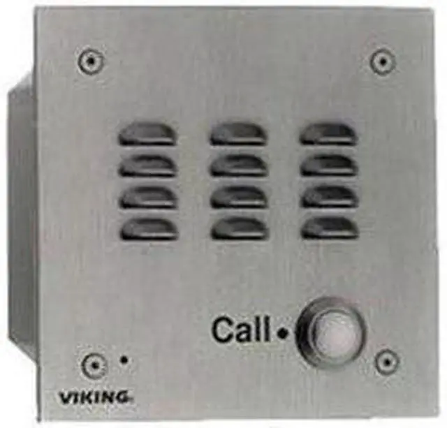 Main image of Viking Electronics - VIK-W3000 - Vandal Resistant Handsfree Doorbox 14 Gauge Stainless Steel Faceplate Flush Mount with