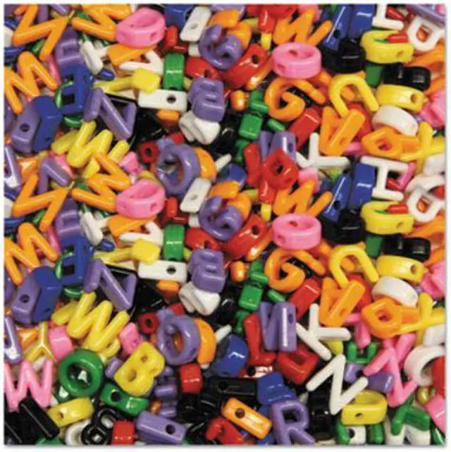 Main image of Creativity Street Upper Case Letter Beads, Assorted Colors, 288 Beads/Set