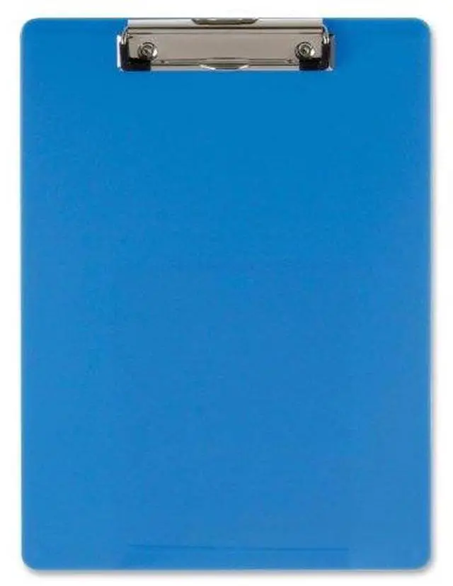 Alt view image 3 of 9 - Recycled Plastic Clipboard, Holds 8.5 x 11, Blue