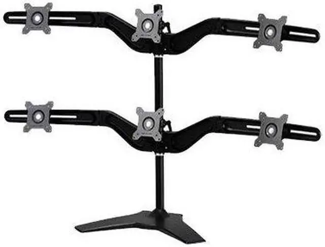 Alt view image 4 of 7 - AMER NETWORKS AMR6S HEX MONITOR STAND BASE MOUNT